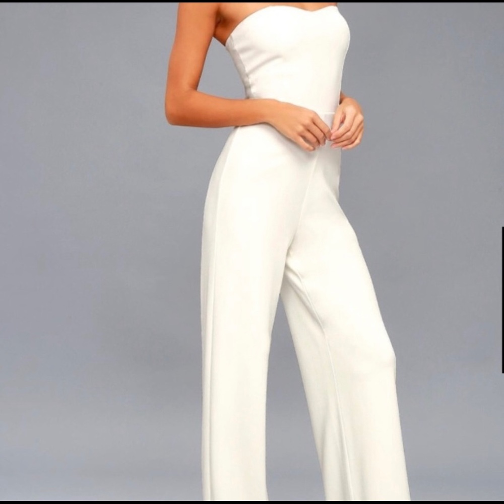 Lulus white jumpsuit